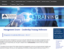 Tablet Screenshot of performancedevelopment.com.au